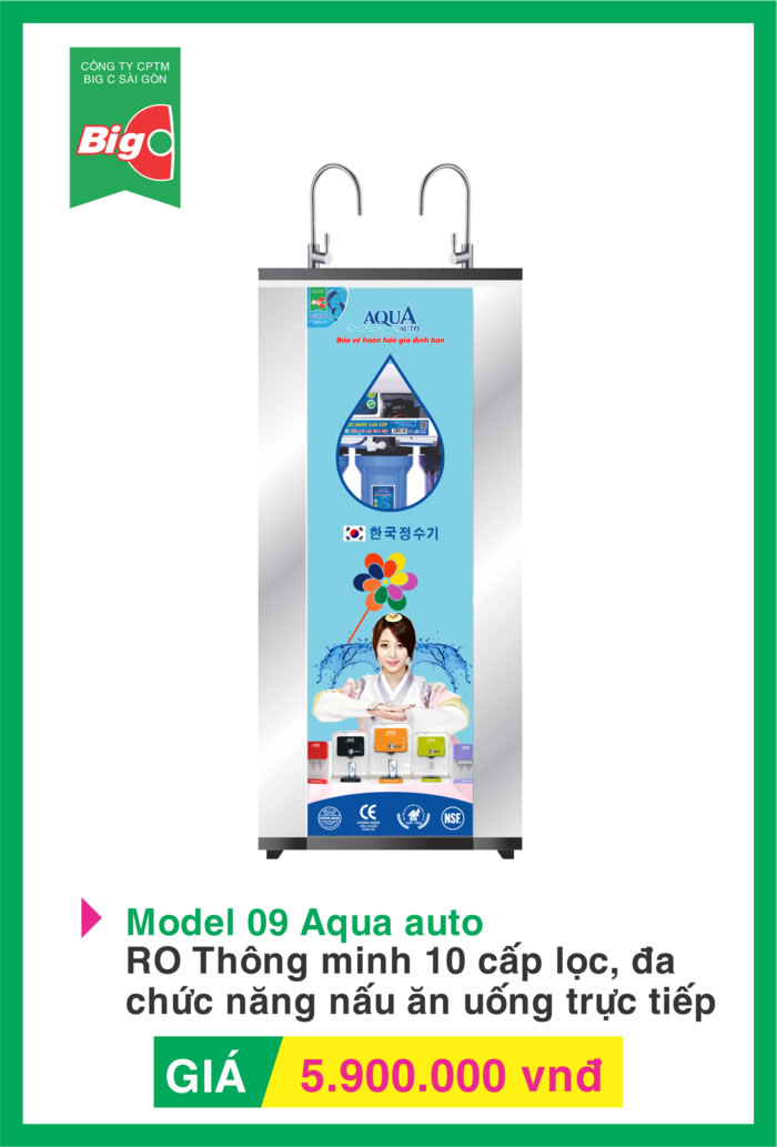 Máy lọc nước Model 09 Aqua Auto | Sản phẩm tại TP Vinh Nghệ An