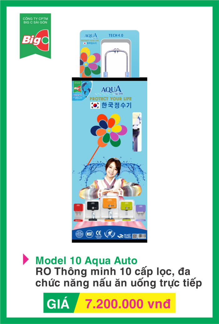 Máy lọc nước Model 10 Aqua Auto | Sản phẩm tại TP Vinh Nghệ An
